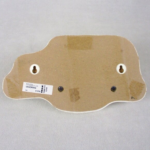 IKEA Owl Wall Shelf and Hooks KLADE VANDRING White and Grey Vintage 1990s - Picture 10 of 10